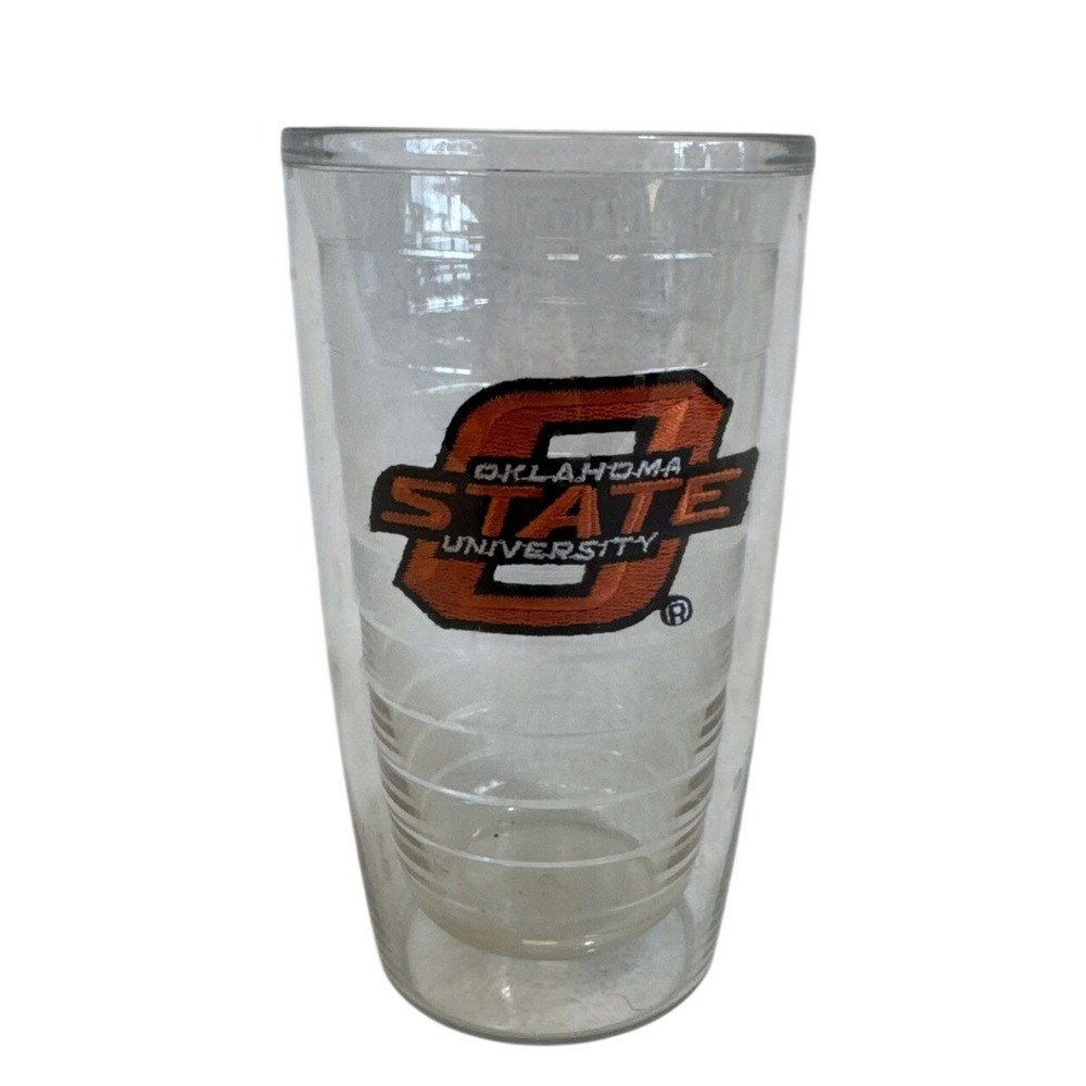 Oklahoma State University OSU Cowboys Tumbler Double Wall Insulated Clear